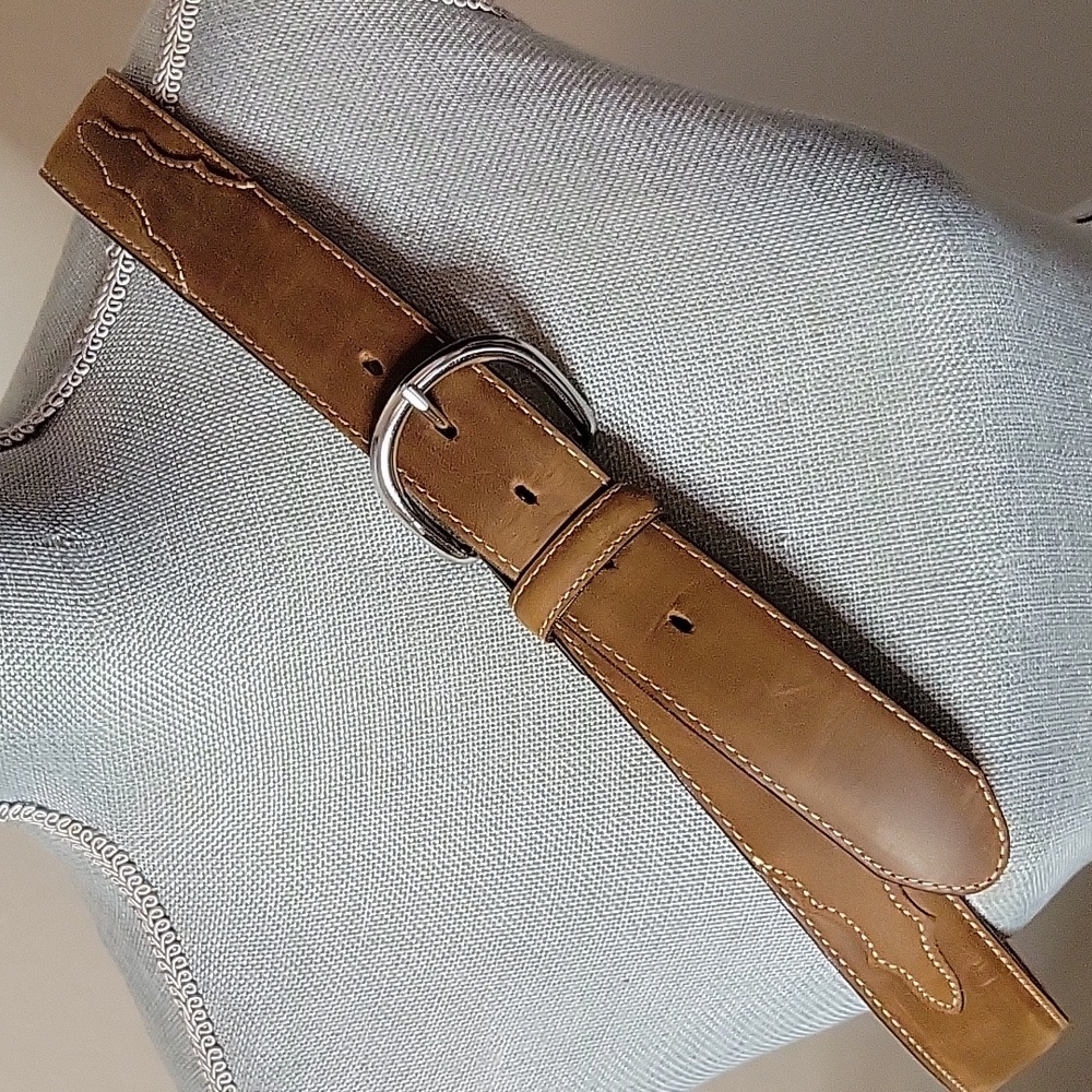 Justin Top Grain Leather Belt